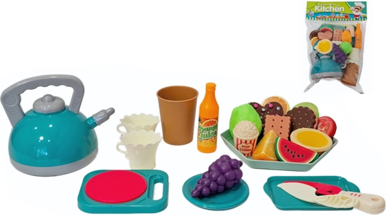 Play Kitchen Food and Dishware Set
