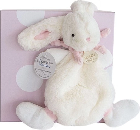 Doudou darilni set - plišast zajček roza