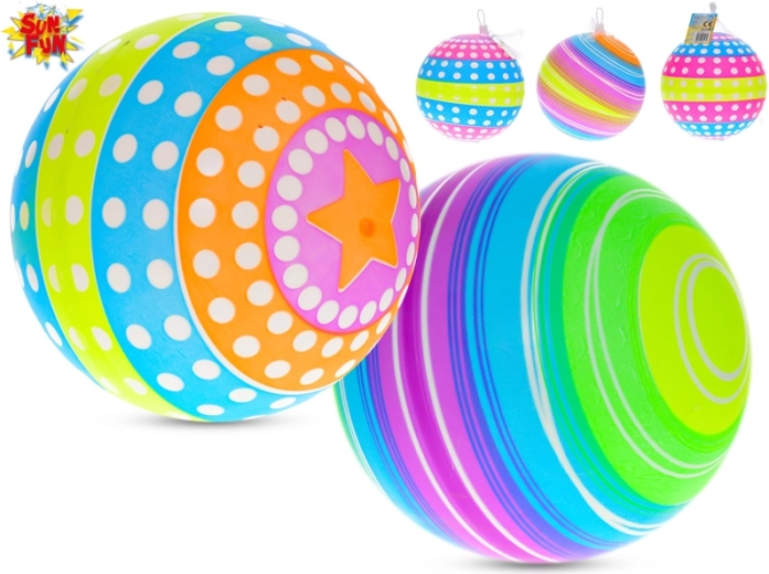 Sun Fun mavrična plastična žoga 22 cm