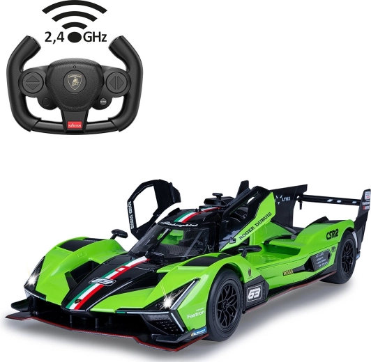 RC avto Lamborghini SC63 LMDH 1:14 zeleno