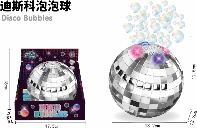 Mehurčkasta disko krogla s svetlobnimi učinki