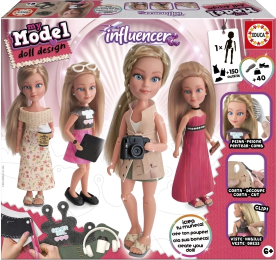 Educa My Model Doll Design – kreativni set za influencerko