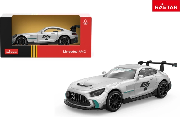 Kovinski model avtomobila Rastar Mercedes-AMG GT2 1:43 srebrn