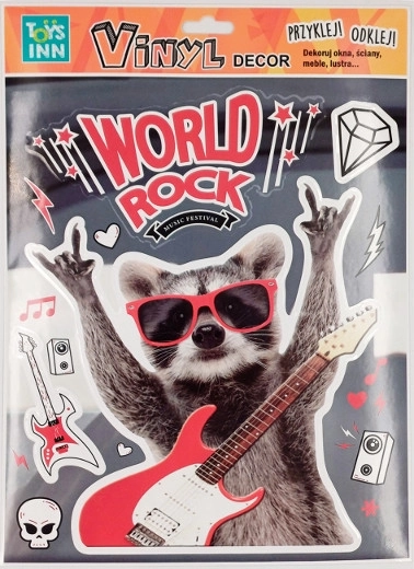 Vinilne nalepke rakun – simpatična dekoracija za otroško sobo