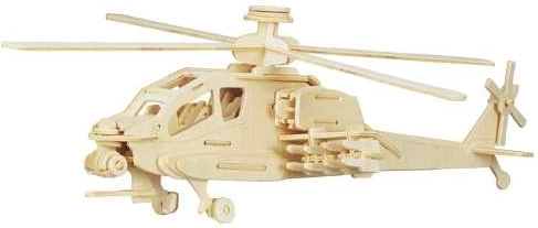 Woodcraft lesena 3D sestavljanka – helikopter Apache