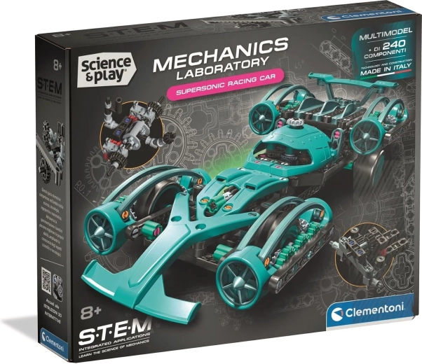 Clementoni Science&Play mehanski laboratorij: nadzvočni dirkalnik