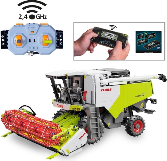 CaDA Claas Dominator 370 Remote-Controlled Combine Harvester Building Set 1:18