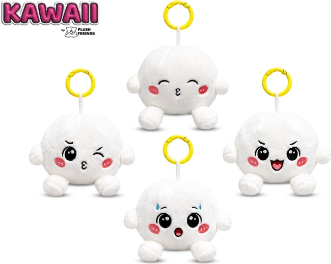 Plišasti obesek za ključe Bao cmok Plush Friends Kawaii 8 cm - 1 kos