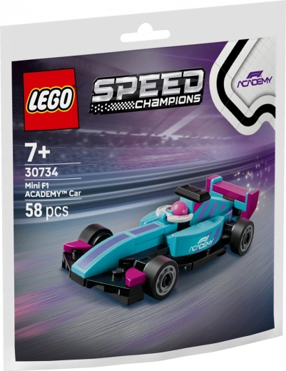 Konstrukcijski set Speed Champions – mali enosedežnik F1 Academy
