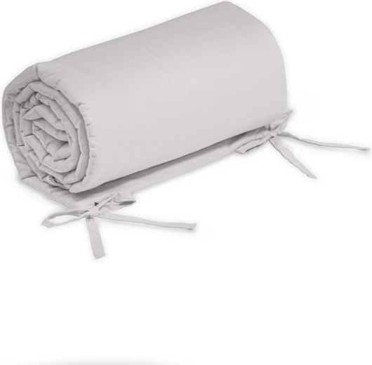 Obrobica za posteljico Petite&Mars Tilly Max svetlo siva 360 cm