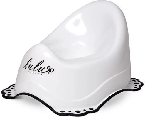 Maltex nočni kahlica z nedrsečim dnom Lulu bela