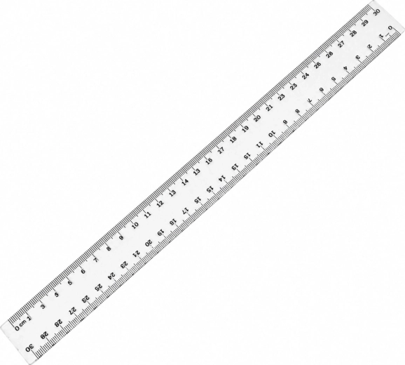 Plastično ravnilo TAURUS 30 cm - 1 kos