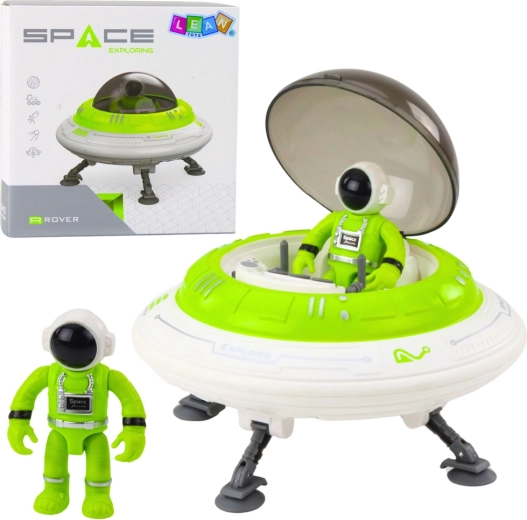 Vesoljsko plovilo UFO z astronavtsko figurico s svetlobnimi in zvočnimi učinki