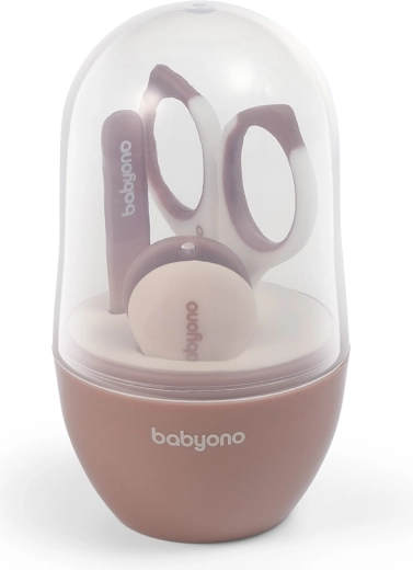 BabyOno manikirni set za otroke v etuiju, bež