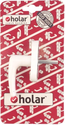 Okenska pololiva Klasik, bela plastična kljuka z mikroventilacijo