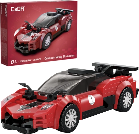 CaDA sestavljanka dirkalni avto Crimson Wing Dominion – 158 delov
