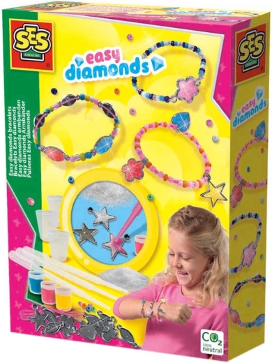SES bracelet-making set with diamond effect