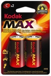 Alkalne baterije KODAK Alkaline Max C 1,5 V, 2 kos