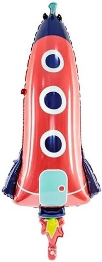 Folijski balon raketa, mix 44 × 115 cm