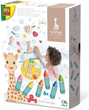SES Sophie la girafe kopalne voščenke in penaste figurice