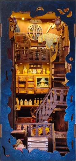 3D sestavljanka knjižno stojalo – magična knjižnica