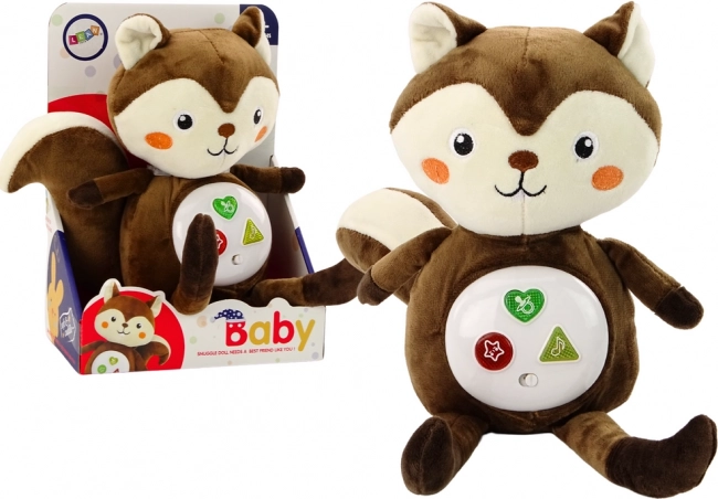 Plišasta veverica Interaktivno izobraževalno spanje Cozy Melodies