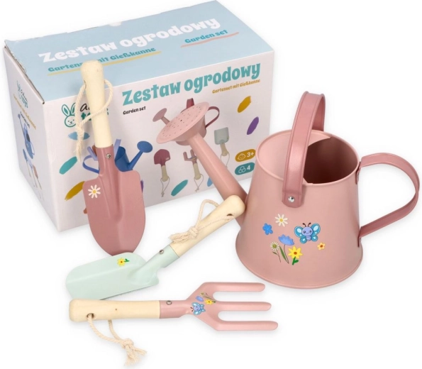 Rožnati set vrtnega orodja Adam Toys - 1 kos
