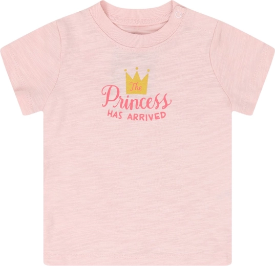 Dirkje dekliška rožnata majica s kratkimi rokavi