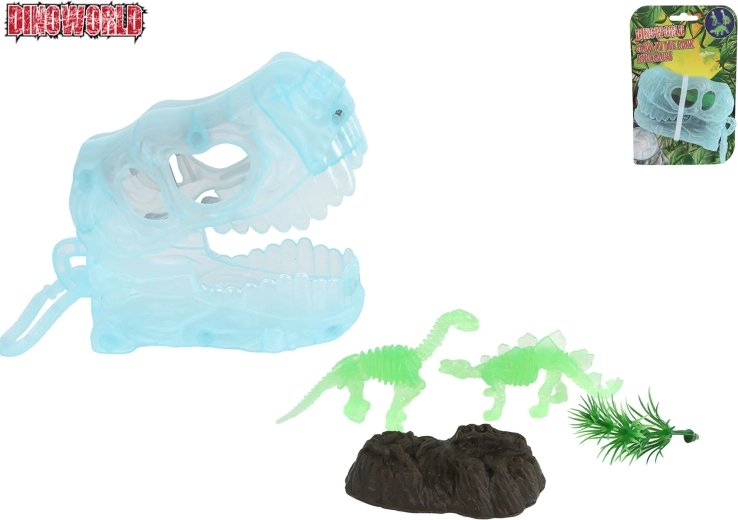 Dinoworld 3D obesek za ključe s svetlečimi dinozavri 11 cm