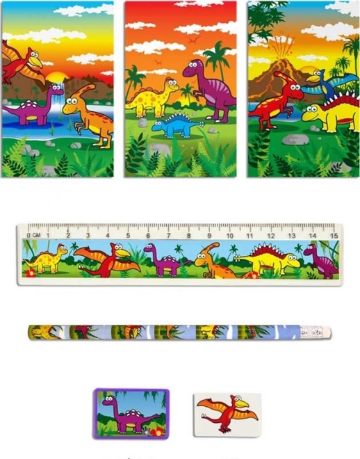 Pisalo set z motivom dinozavrov