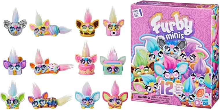 Minifigurice Furby – veliko pakiranje 12 kosov