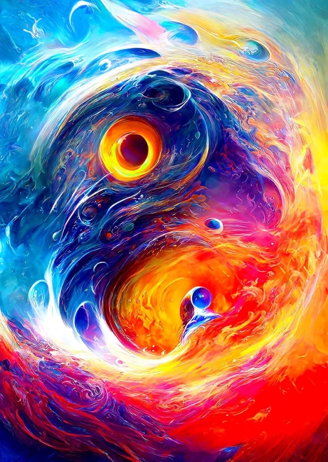 Sestavljanka Yin Yang Redux 1000 koščkov