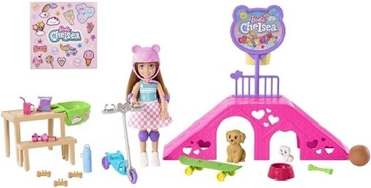 Barbie Chelsea skatepark igralni set