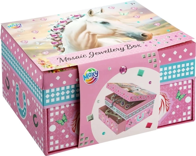 Škatlica za nakit mozaik – konji