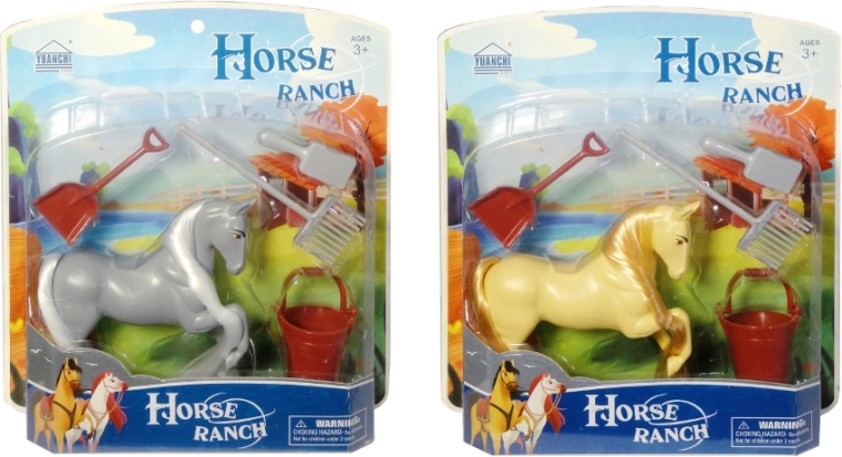 Figurica konjička s kompletom za čiščenje grive in repa