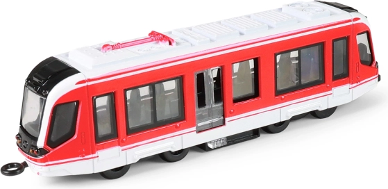 Kovinski rdeči tramvaj 20 cm