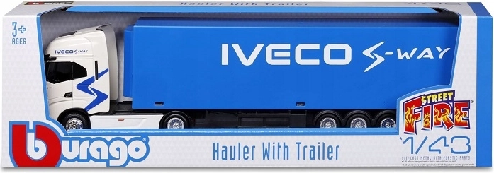 Bburago Iveco S‑Way vlačilec s priklopnikom 1:43