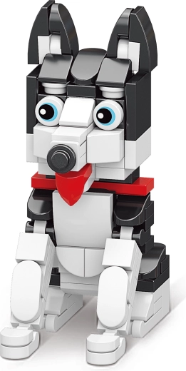 Mini sestavljanka kužek – ustvarjalne pasje figurice za otroke od 6 let