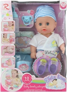 Dojenček z zvoki in lulanje z dodatki 30 cm