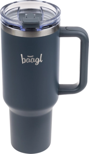 Baagl B-Cup antracitni termo lonček s slamico 1,18 l