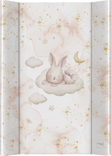 Ceba Baby previjalna podloga 2‑robna s trdo ploščo 50 × 70 Ultra Light Sleepy Bunny