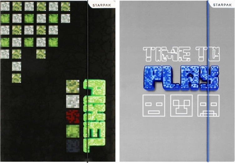 Obal za zvezke A4 Minecraft Pixel - 1 kos