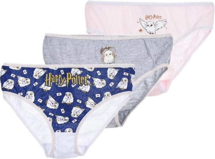Komplet 3 kosov bombažnih spodnjic Harry Potter