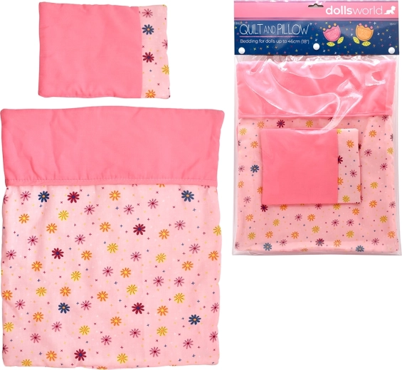 Dolls World odejica in vzglavnik za punčke 46 cm
