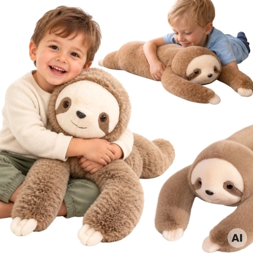 WOOPIE obtežena senzorična plišasta lenivca, 2,5 kg