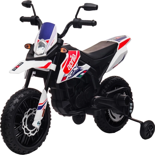 Otroški električni motor Aprilia RX-125 bel