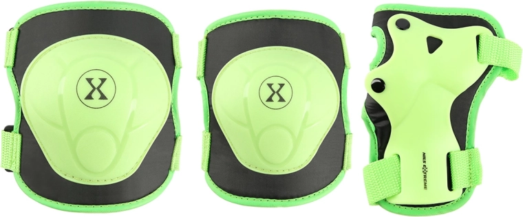 Komplet zaščit za rolanje in skateboard NILS Extreme H704 – zelen – S