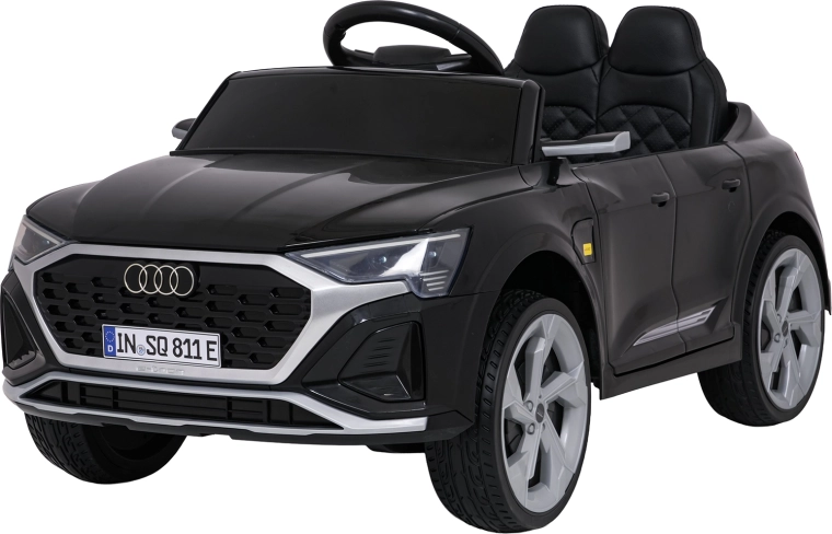 Črni otroški električni avtomobil Audi SQ8 z daljinskim upravljanjem