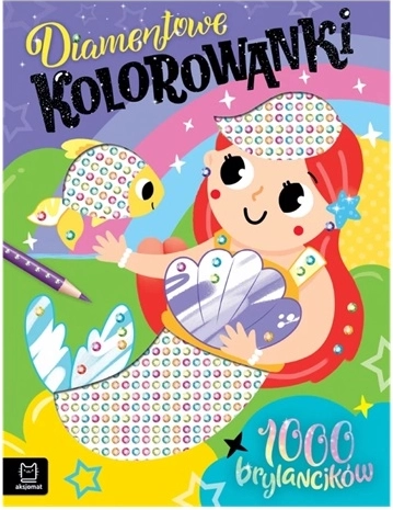Diamantne pobarvanke z morsko deklico – 1000 samolepilnih kamenčkov