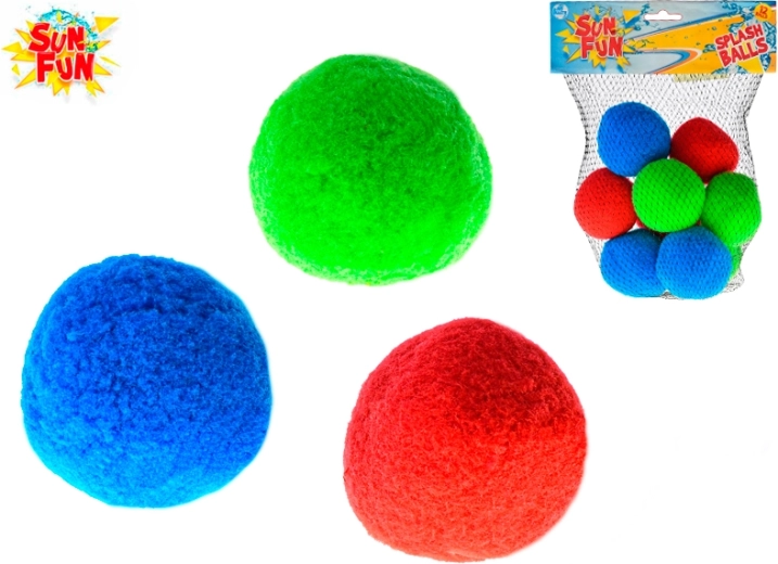 Sun Fun vodne žogice 5 cm – set 6 kosov v mrežici